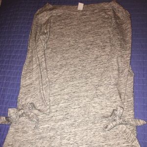 Grey cute long sleeve shirt